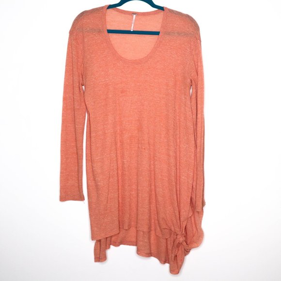 Free People | Burnt Orange Waffle Tunic M